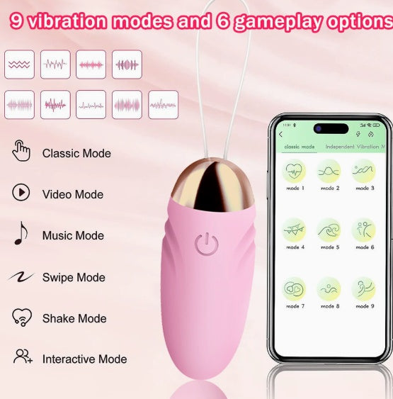 Oeuf vibrant avec télécommande